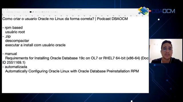 Como criar o usuario Oracle no Linux da forma correta? | Podcast DBAOCM смотреть онлайн
