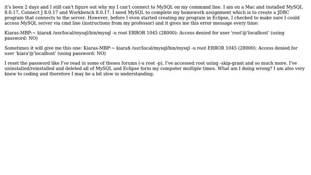 Access Denied_Just Install MySQL смотреть онлайн