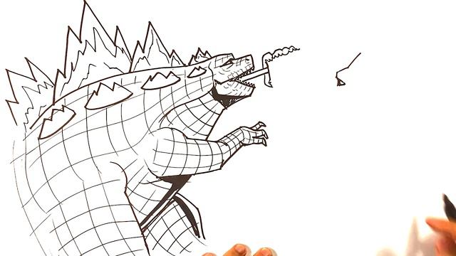 How to Draw GODZILLA vs KING KONG - AXE Shove смотреть онлайн