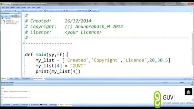 List,Tuple and Dictionary | Fundamentals of Python | Tamil Tutorial | Arun Prakash | GUVI смотреть онлайн