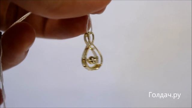 Подвеска с танцующим фианитом z7305604