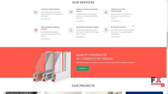 Glazzing - Window Installation Services WordPress Theme TMT Elmo Barr смотреть онлайн