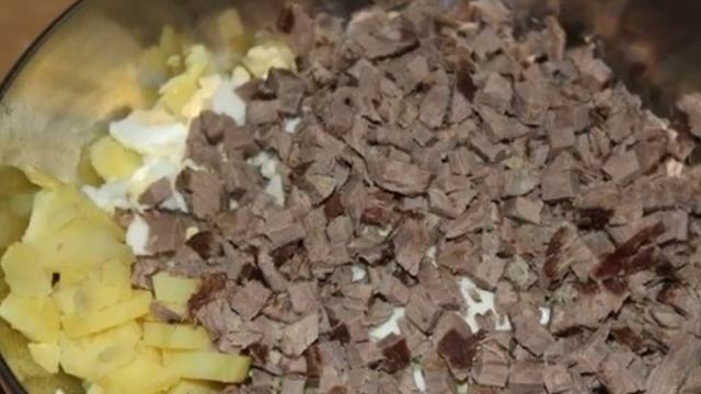 оливье с говядиной смотреть онлайн