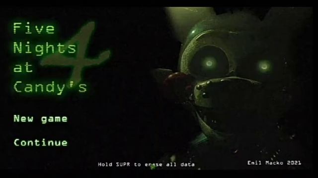 настоящее меню фнак 4 от разработчика