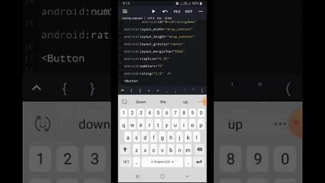 Java N-ide RatingBar Banaye |How to set rating bar in Android|Rating bar border color android| смотреть онлайн