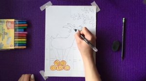 Рисуем козлика поэтапно, восковыми карандашами/Учимся рисовать/Уроки ИЗО