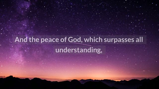 Philippians 4:7 - Peace Of God Meditation - Guard Your Hearts And Thoughts In Christ Scripture смотреть онлайн