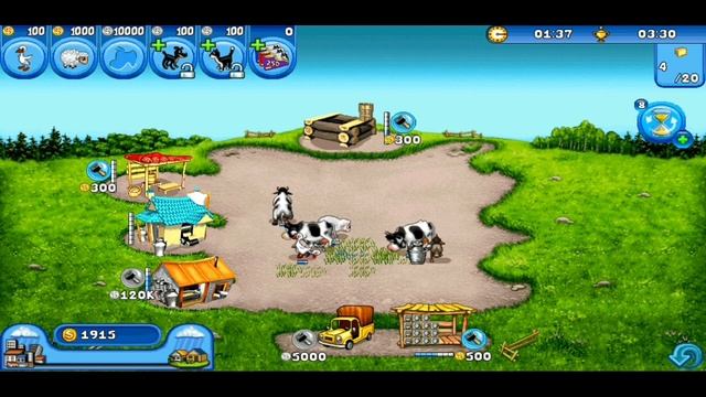 Перепрохождение игры Весёлая ферма (бесплатная версия(Android)) Нов. ур. 7 (Жёлт. дорожка) на золот смотреть онлайн