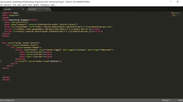 how to create responsive navigation bar - In Bootstrap смотреть онлайн