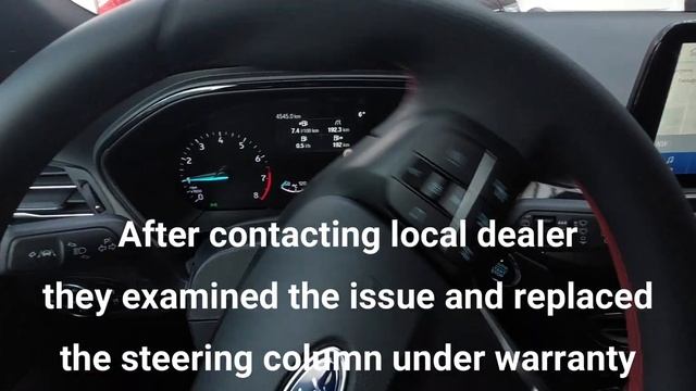 Ford Focus MK4 ST-Line steering wheel cracking noise replaced under warranty смотреть онлайн