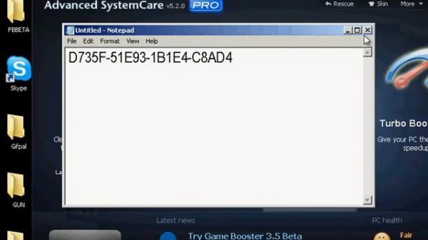 advanced systemcare 5.2.0 PRO key.