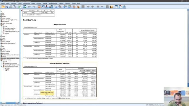Como realizar uma ANOVA no SPSS sem Distribuição Normal e sem Homogeneidade de Variâncias смотреть онлайн