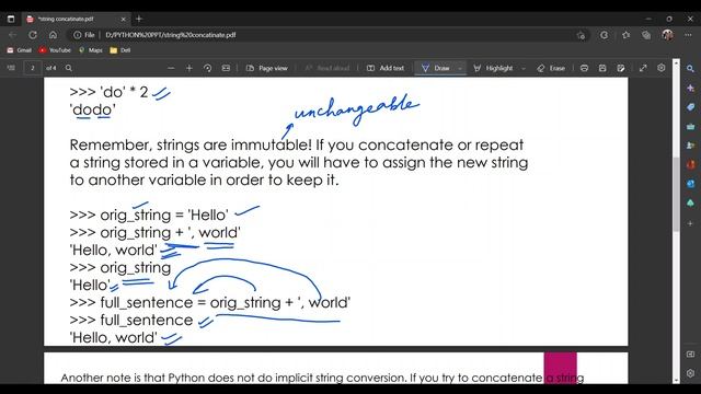 11. python String Concatenation смотреть онлайн