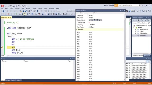 DELAY in Atmega32 using ATMEL STUDIO 7 Assembly | Tutorial | Part 16 смотреть онлайн