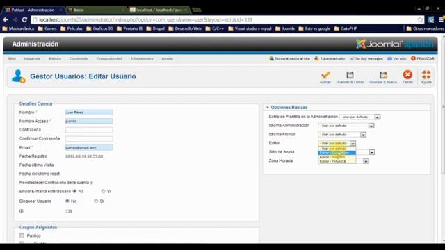 Sesión 1: Introducción a Joomla 2 5 para publicadores y diseñadores web por Alex Arriaga смотреть онлайн