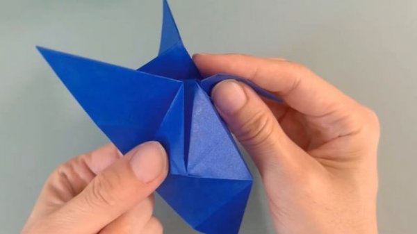 [Origami] SONIC ICON - How to make  / ソニック アイコン　マーク　折り紙　作り方