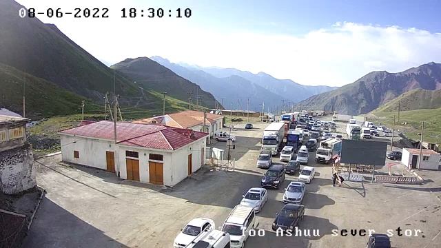 08.06.2022. Онлайн камера. Төө Ашуу туннели жабылып кайра ачылды. @Askat526