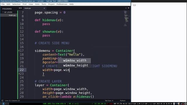 Flet Tutorial - Create SideMenu Navigation смотреть онлайн
