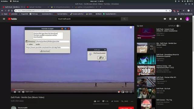 Youtube Video Downloader GUI смотреть онлайн