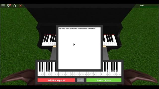 Roblox Piano: Steven Universe Theme смотреть онлайн