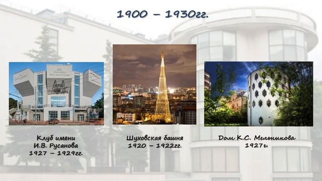 Архитектурные стили 19 -20вв смотреть онлайн