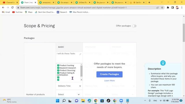 How to create gig for amazon virtual assistant on fiverr in Pashto | 04 | #fiverrgig смотреть онлайн