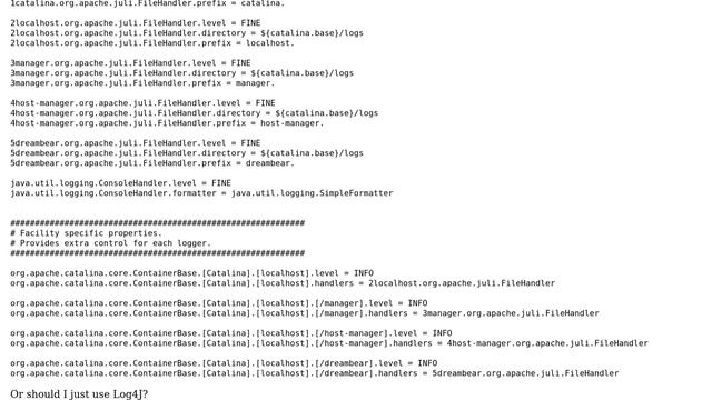 Tomcat is logging everything to stdout смотреть онлайн