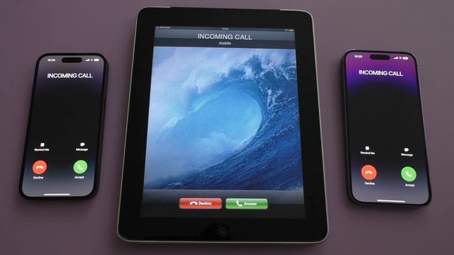 iPhone 14 Pro vs 14 Pro Max vs iPad 2010 Incoming Call смотреть онлайн