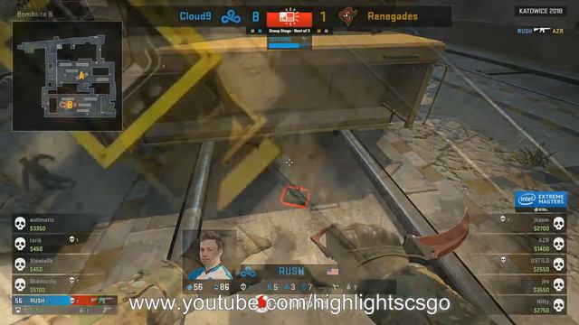CS:GO HIGHLIGHTSCSGO IEM Katowice 2018 G2 fnatic Cloud9 Renegades смотреть онлайн
