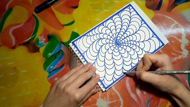Рисунок Антистресс.3d картинка-рисунок с нуля и поэтапно. Проще не бывает!!! смотреть онлайн
