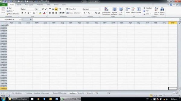 Excel Highlight to the end of a list using Ctrl + Shift