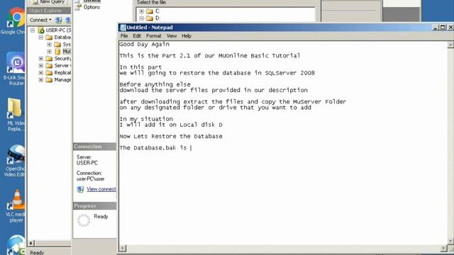 How to make Private Server MUOnline Season 6 Episode 3 - Restoring Database Backup Part 2 смотреть онлайн