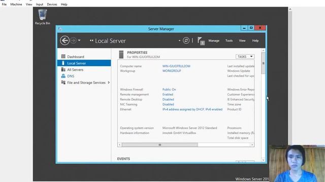 How to configure DNS Server in Windows Server 2012 using VirtualBox Machine (Taglish Version) смотреть онлайн