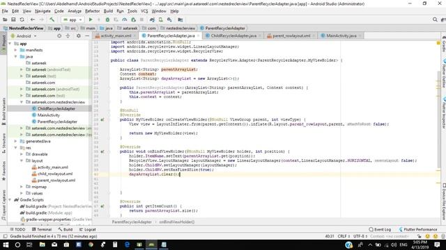How to create nested recyclerview смотреть онлайн