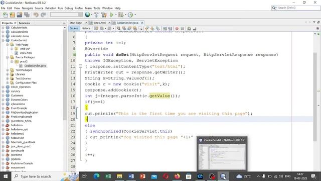 netbeans cookie servlet смотреть онлайн