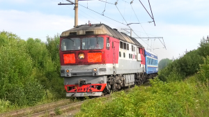 ТЭП70-0175 с вагоном от фирменного поезда "Кама" Пермь - Москва