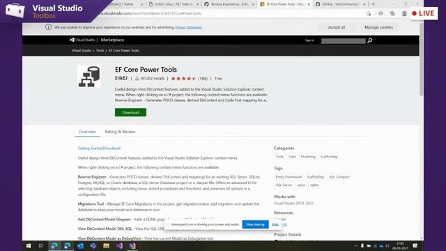Visual Studio Toolbox Live - EF Core and Entity Framework Power Tools смотреть онлайн