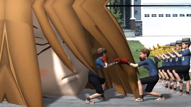 Трубящий парень - 3D Мем смотреть онлайн