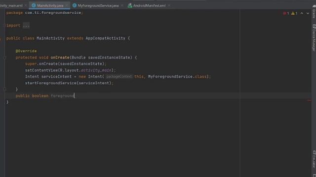 Foreground Service in Android Studio | Java | Android | Run app in Background | CodeWithKhurshed смотреть онлайн