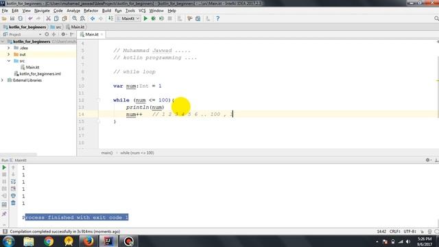 10c - Kotlin in hindi/urdu - while loop смотреть онлайн
