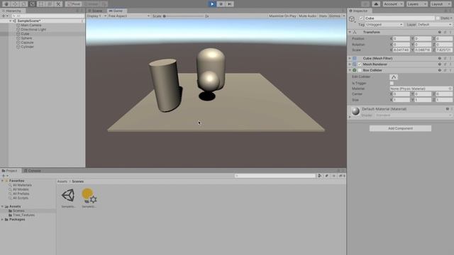 Изучение Unity для начинающих / Урок #3 –  Работа с объектами и компонентами смотреть онлайн