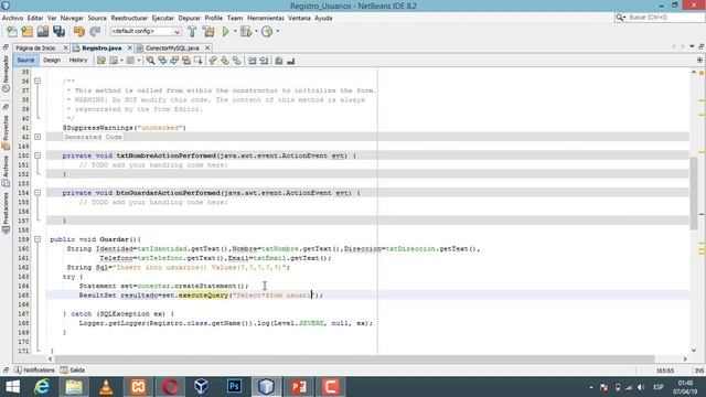 Programación en Java: Botón Guardar Registros en Base de datos MySQL смотреть онлайн