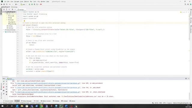 Merge Multiple CSV Files into a Single Excel Sheet with Python using chatGPT смотреть онлайн