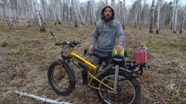 Чудо техники?? Бензо-электро фэтбайк! 1,5 л/100км смотреть онлайн