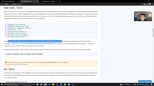 YII 2 - Testing смотреть онлайн