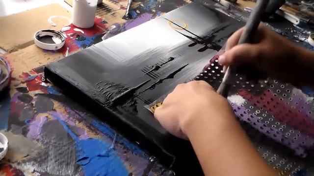 Abstract acrylic painting Demo Video / Original Art / Abstract art / "Energy By Roxer" смотреть онлайн
