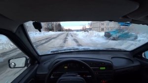 ЕДУ ЗИМОЙ НА ВАЗ 2114 - ВИД ОТ ПЕРВОГО ЛИЦА
