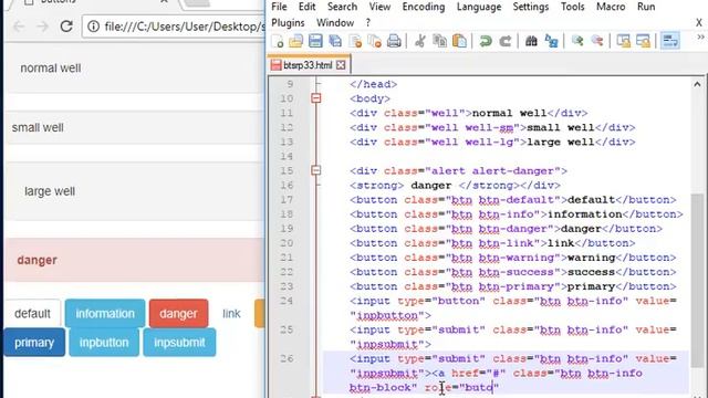 Bootstrap #3 Videos, Well, Alerts, Buttons, Budges смотреть онлайн