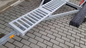 Лодочный прицеп МЗСА Компакт для лодки ПВХ. Трап.