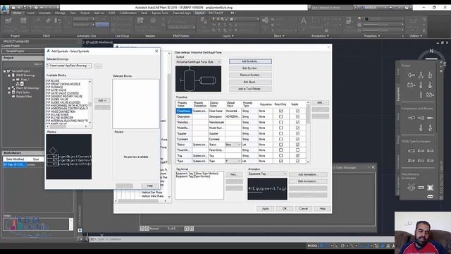 Autocad plant 3D تغيير شكل الاجهزة p&id смотреть онлайн